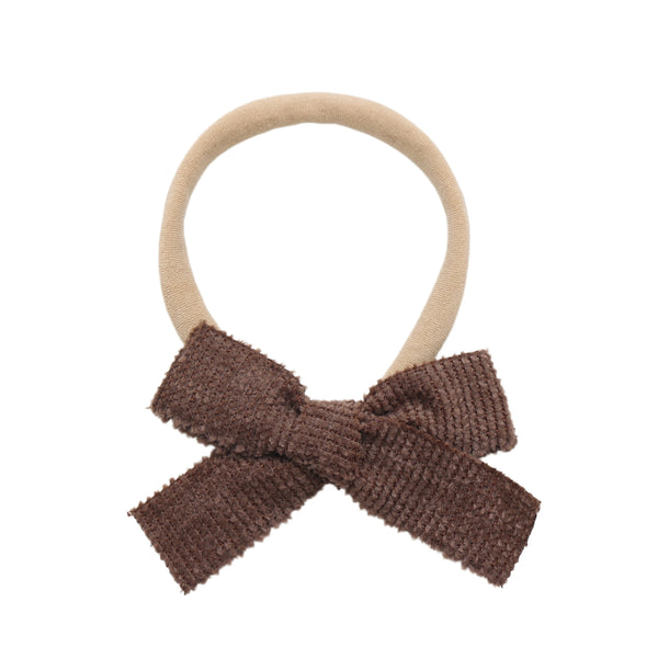 Halo Luxe Abigail Luxe Corduroy Baby Headband - Brown