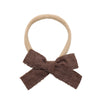 Halo Luxe Abigail Luxe Corduroy Baby Headband - Brown