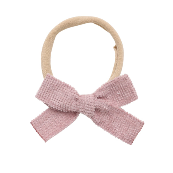 Halo Luxe Abigail Luxe Corduroy Baby Headband - Dusty Pink