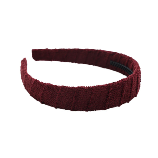 Halo Luxe Abigail Luxe Corduroy Headband - Wine