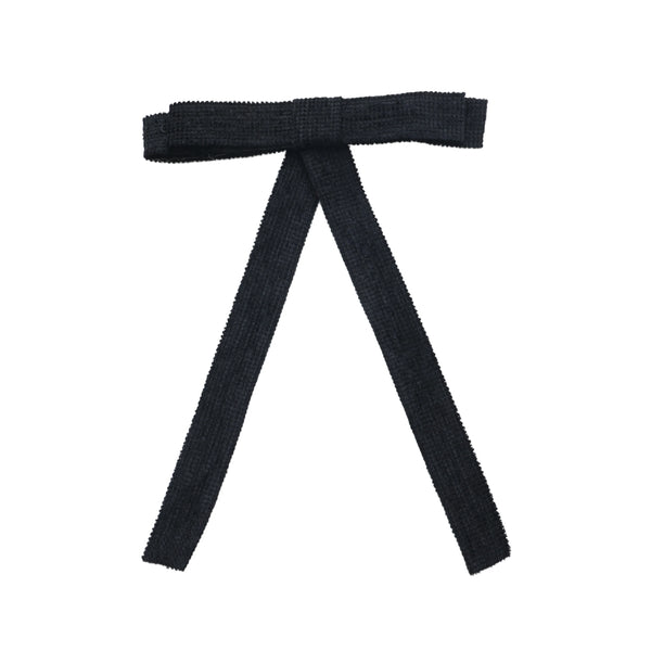 Halo Luxe Abigail Luxe Corduroy Longtail Clip - Black