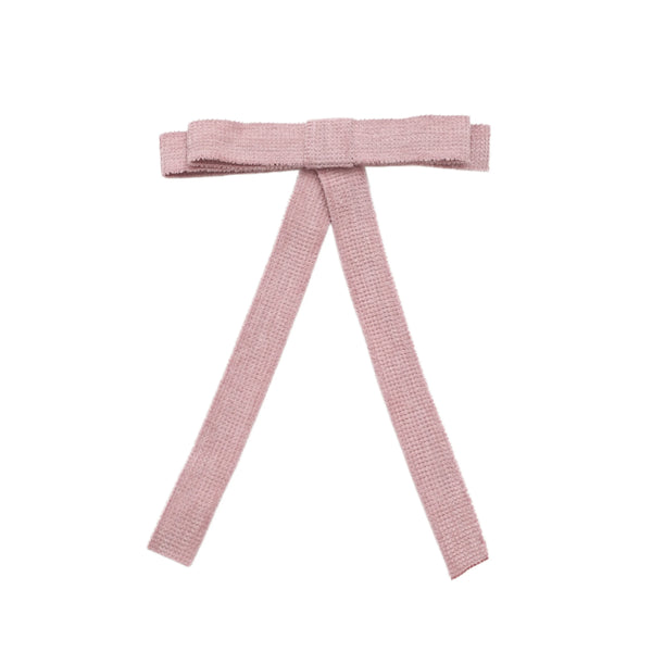 Halo Luxe Abigail Luxe Corduroy Longtail Clip - Dusty Pink
