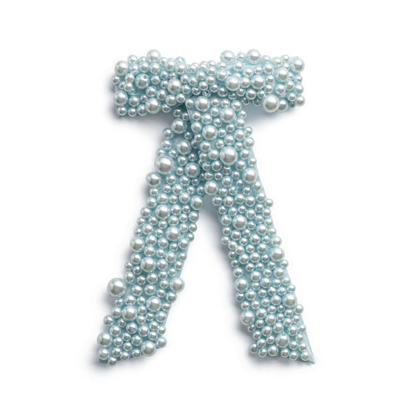 Halo Luxe Becca Pearl Bow Clip - Powder Blue