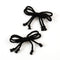 Halo Luxe Bea Braided Rope Double Clip Set - Black