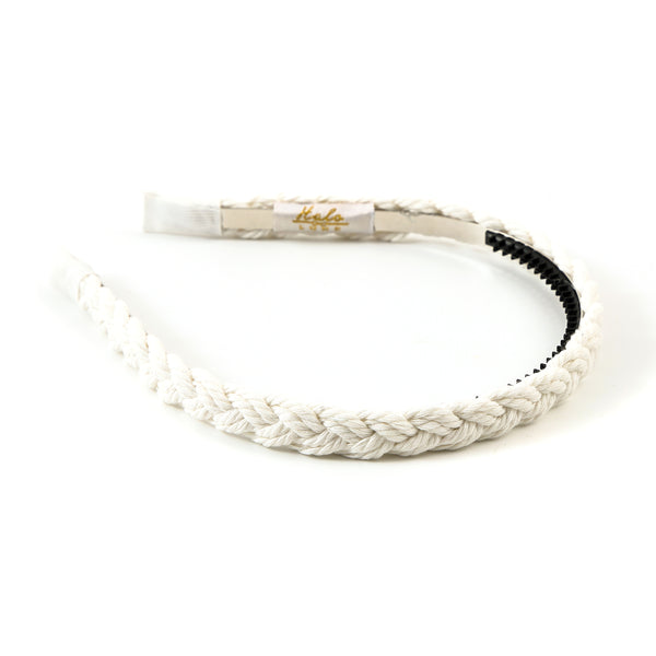 Halo Luxe Bea Braided Rope Headband - Ivory