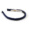 Halo Luxe Bea Braided Rope Headband - Navy Blue