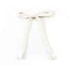 Halo Luxe Bea Braided Rope Bow Hair Clip - Ivory