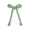 Halo Luxe Bea Braided Rope Bow Hair Clip - Mint Green