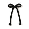 Halo Luxe Bea Braided Rope Bow Hair Clip - Black