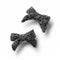 Halo Luxe Clara Tweed Double Clip Set - Black