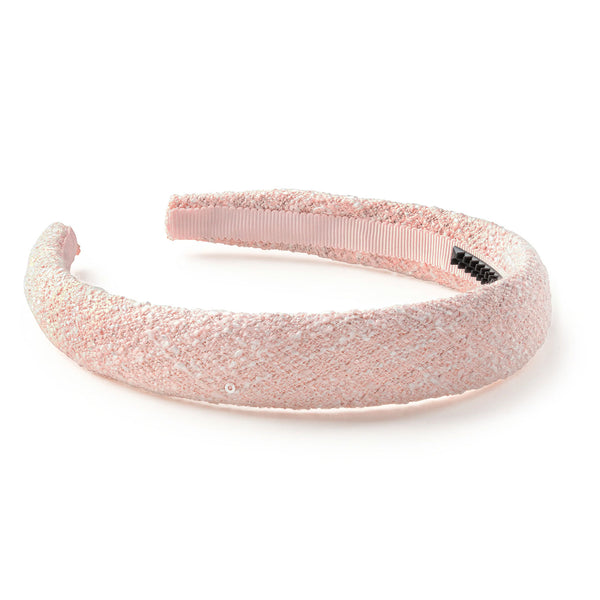Halo Luxe Clara Tweed Padded Headband - Ballet Slipper
