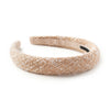 Halo Luxe Clara Tweed Padded Headband - Caramel