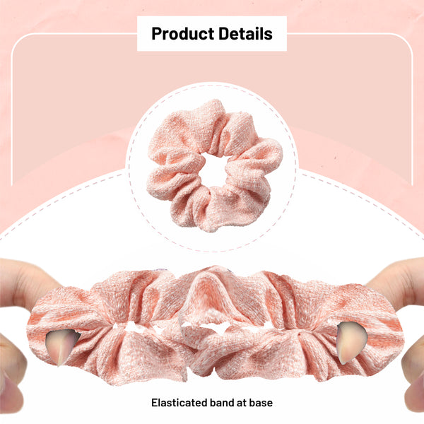 Halo Luxe Clara Tweed Scrunchie - Ballet Slipper