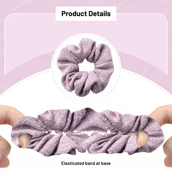 Halo Luxe Clara Tweed Scrunchie - Lavender
