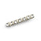 Halo Luxe Crystal Satin Clip - Ivory