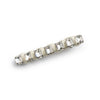 Halo Luxe Crystal Satin Clip - Ivory