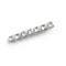 Halo Luxe Crystal Satin Clip - White