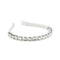 Halo Luxe Crystal Satin Headband - White