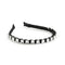 Halo Luxe Crystal Satin Headband - Black