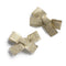 Halo Luxe Dahlia Deconstructed Grosgrain Ribbon Double Clip Set - Gold