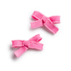Halo Luxe Dahlia Deconstructed Grosgrain Ribbon Double Clip Set - Hot Pink
