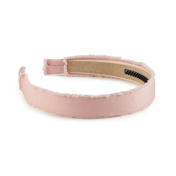 Halo Luxe Dahlia Deconstructed Grosgrain Ribbon Headband - Pink