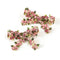 Halo Luxe Gia Embroidered Floral Double Clip - Light Pink