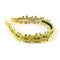 Halo Luxe Gia Embroidered Floral Headband - Pale Yellow