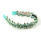 Halo Luxe Gia Embroidered Floral Headband - Light Blue
