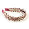 Halo Luxe Gia Embroidered Floral Headband - Light Pink