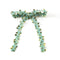 Halo Luxe Gia Embroidered Floral Bow Hair Clip - Light Blue