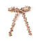 Halo Luxe Gia Embroidered Floral Longtail Hair Clip - Light Pink