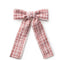 Halo Luxe Estella Tweed Pearl Trimmed Long Tail Clip - Rose