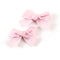 Halo Luxe Jocelyn Gingham Scalloped Double Clip Set - Light Pink