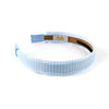 Halo Luxe Jocelyn Gingham Scalloped Headband - Light Blue