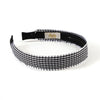 Halo Luxe Jocelyn Gingham Scalloped Headband - Black