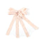 Halo Luxe Jocelyn Gingham Scalloped Bow Hair Clip - Buff