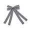 Halo Luxe Jocelyn Gingham Scalloped Bow Hair Clip - Black