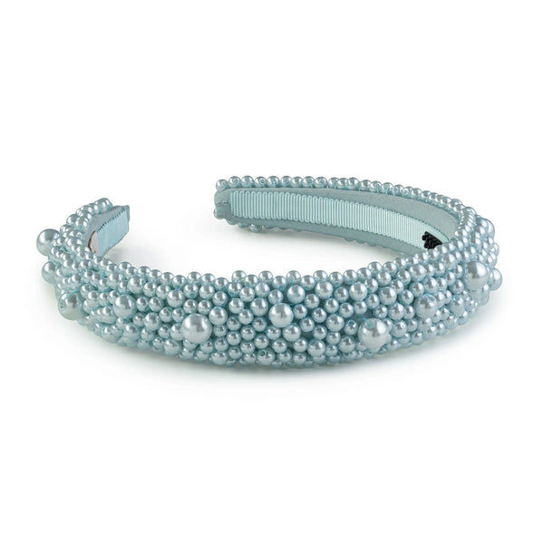 Halo Luxe Becca Pearl Headband - Blue