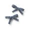 Halo Luxe Avery Ribbed Knit Double Clip Set - Chambray
