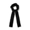 Halo Luxe Avery Ribbed Knit Long Tail Scrunchie - Black