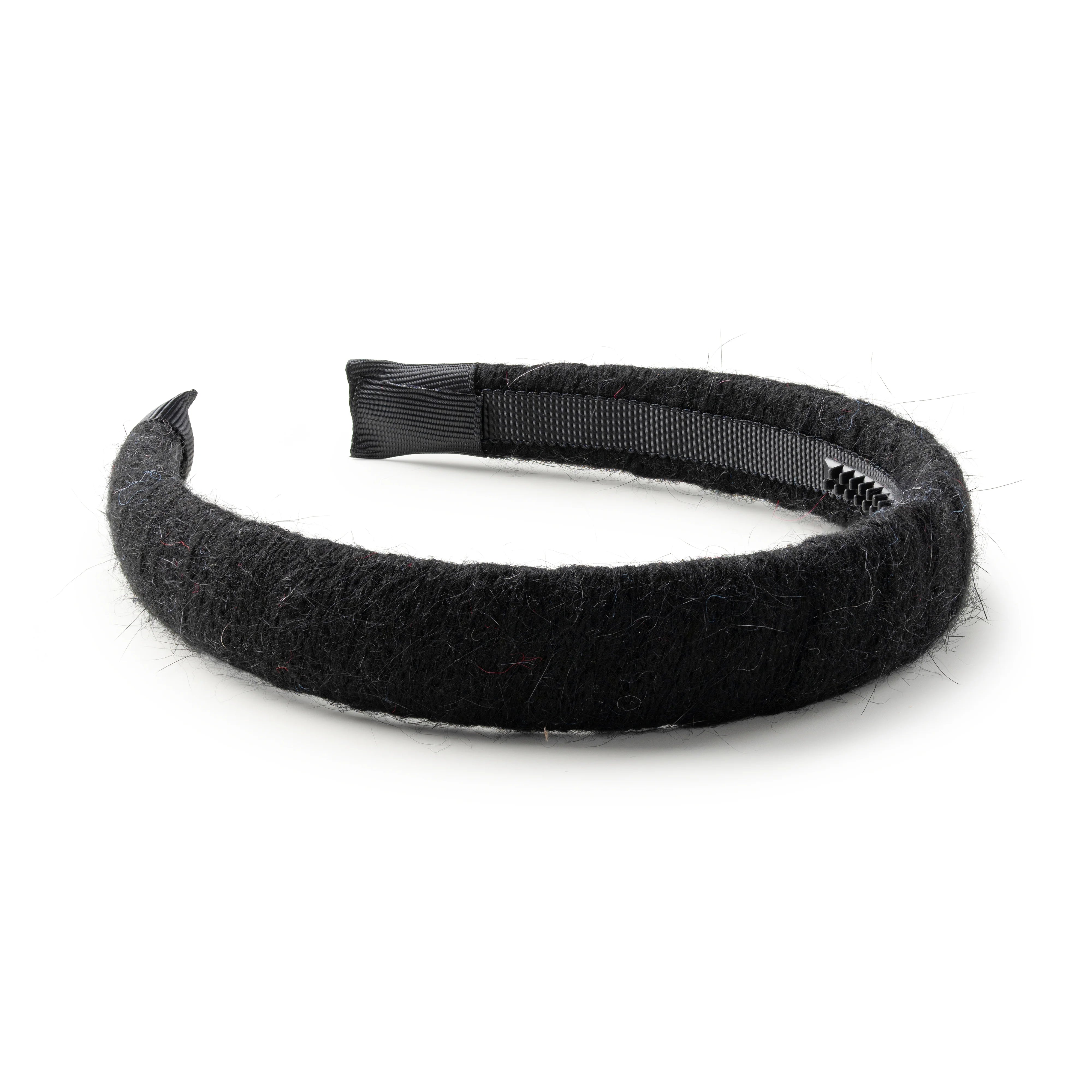 Black Padded Headband Shop the Sadie Wool Blend Padded Headband in Black | Helen  main image 3