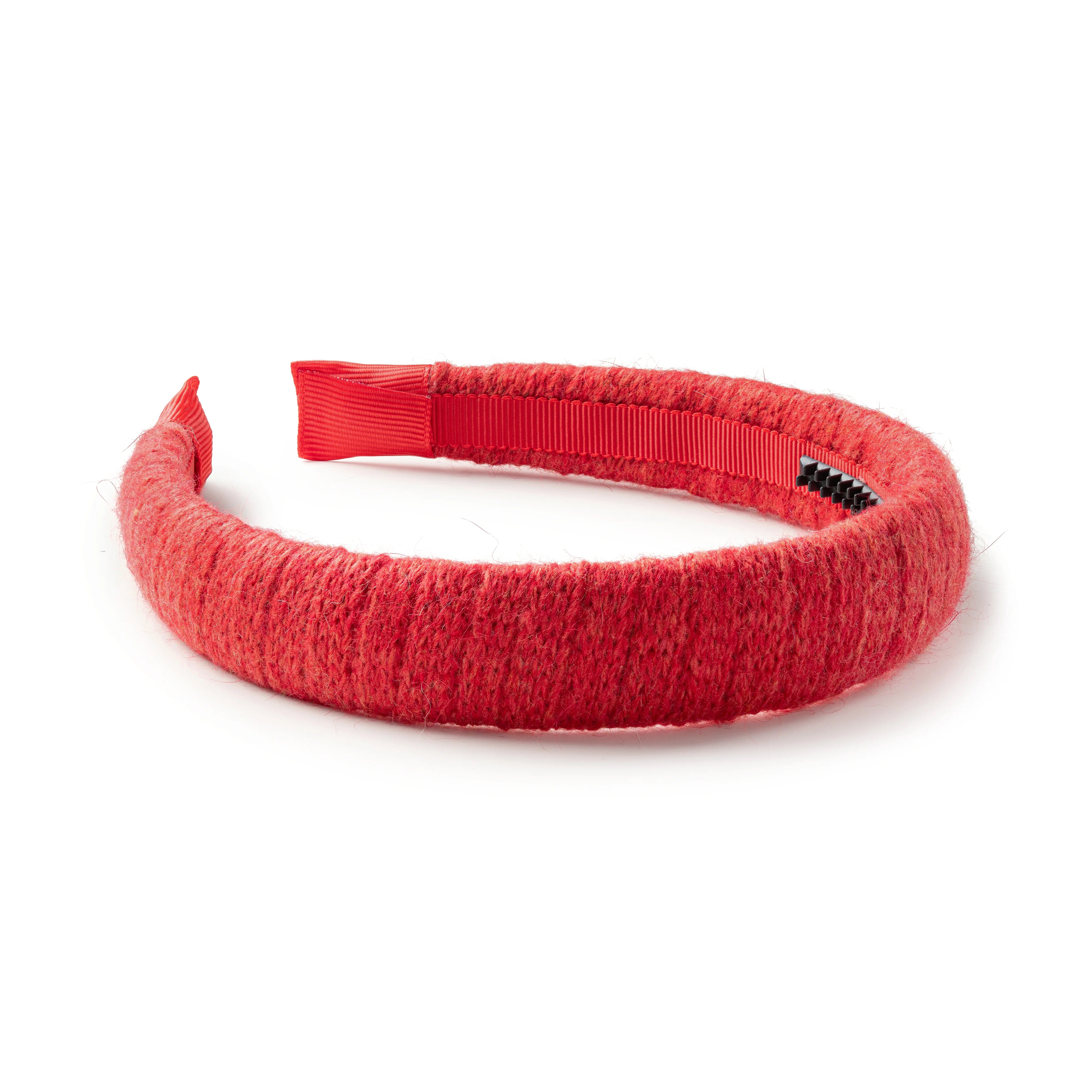 Red Embossed Fashion Lux Headband Dolce & Gabbana Red with multicolor Rose Silk Crystal Netted  main image 3