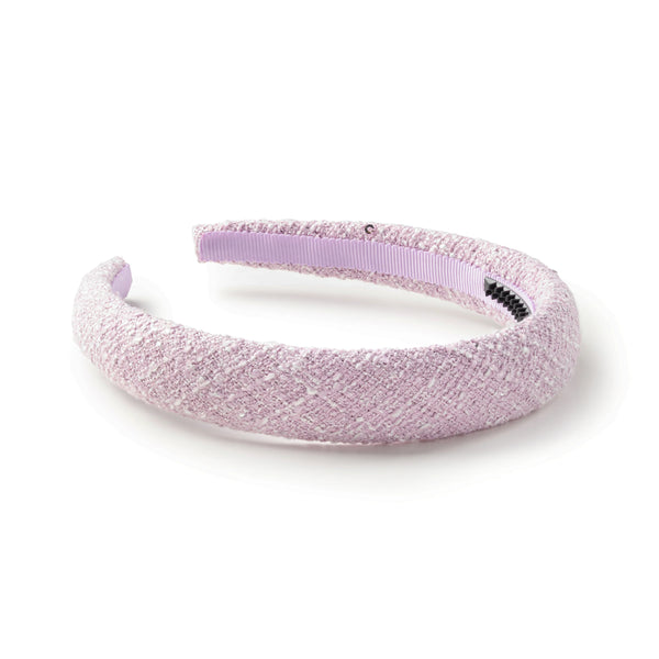 Halo Luxe Clara Tweed Padded Headband - Lavender