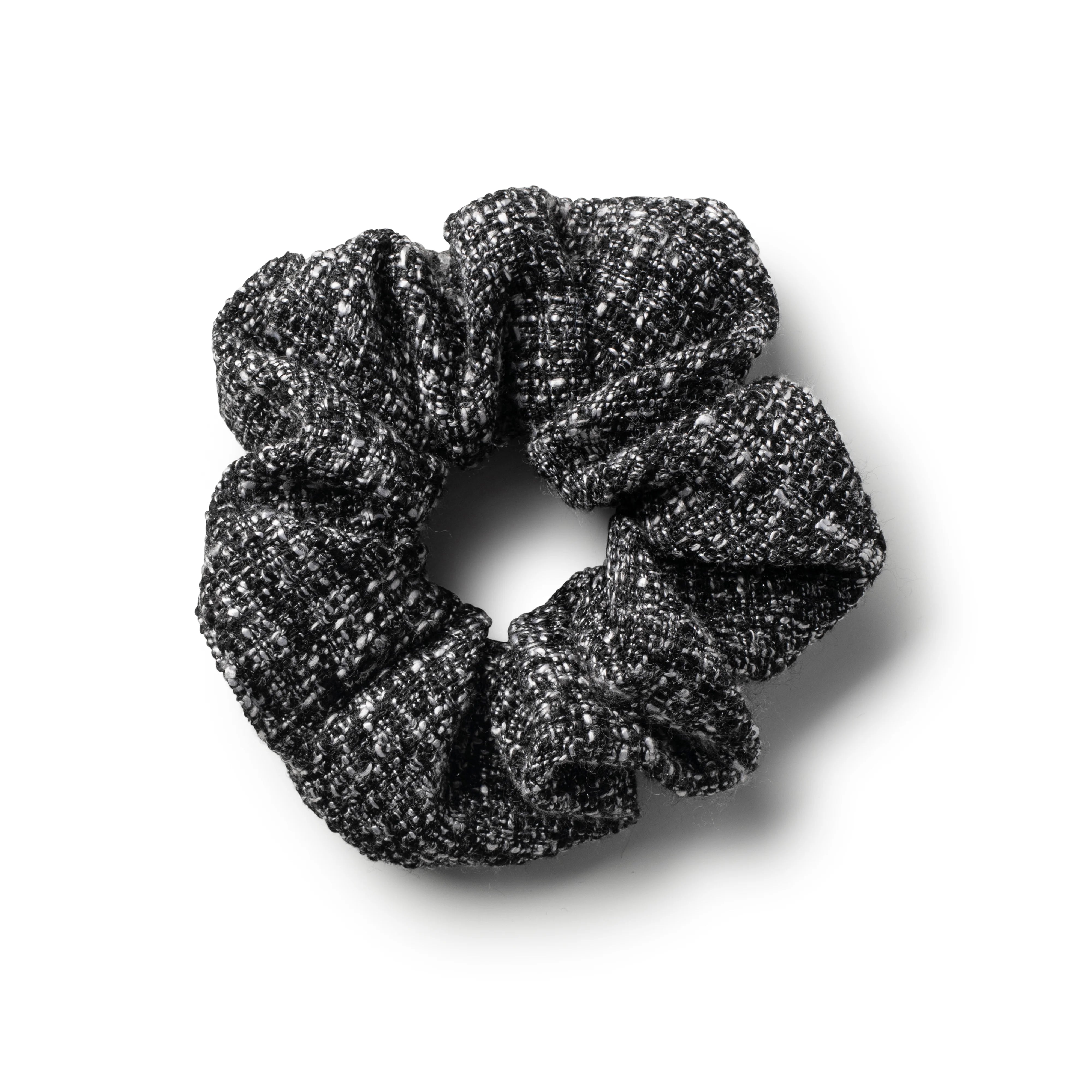 TWEED SCRUNCHIE BLACK