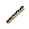 Halo Luxe Coco Gold Chain Clip - Black