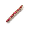 Halo Luxe Coco Gold Chain Clip - Raspberry