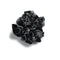 Halo Luxe Cotton Candy Organza Printed Scrunchie - Black