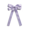 Halo Luxe Gumdrop Scalloped Satin Bow Clip - Lavender