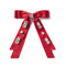 Halo Luxe Rock Candy Rhinestone Embellished Satin Bow Clip - Scarlet